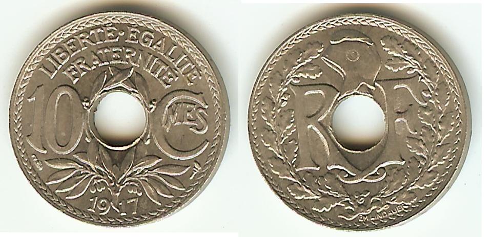 10 Centimes Lindauer 1917 BU+
